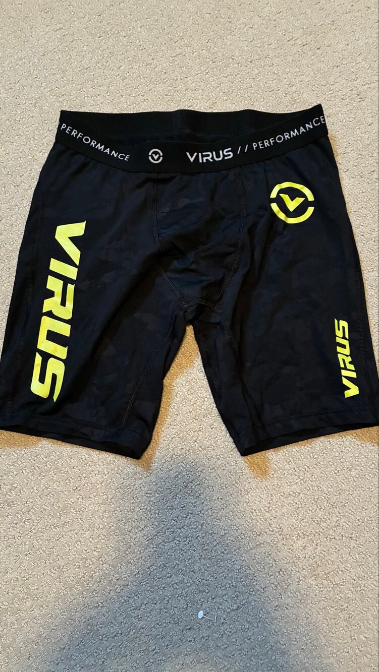 Virus Compression Shorts Black/Neon XL